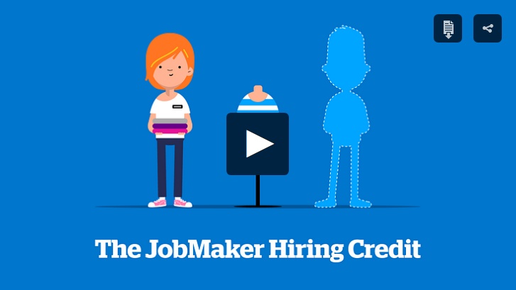 The JobMaker Hiring Credit screen snap