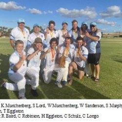 Truro A5 Cricketers Celebrate Grand Final Victory at Eudunda