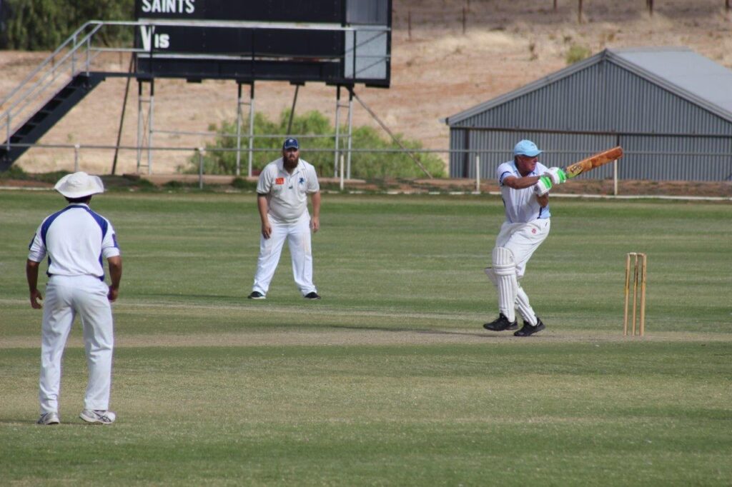 Truro Batter Batter - K Munchenberg with Sth Gawler P Reichstein (far), H Singh (back to photo) 