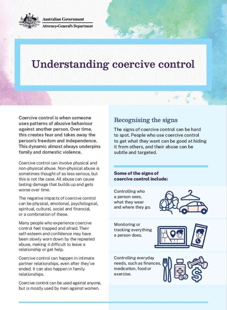 Understanding Coercive Control - Kapunda 15th Aug 2024