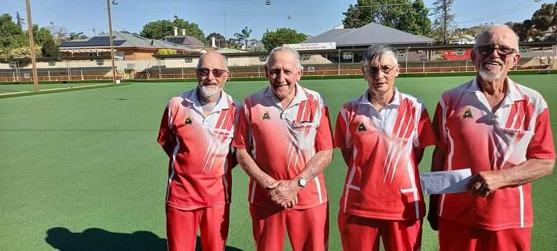 Winners Eudunda’s Ted Bowden, Murray Sauer, Jan Beggs and Ted Schiller