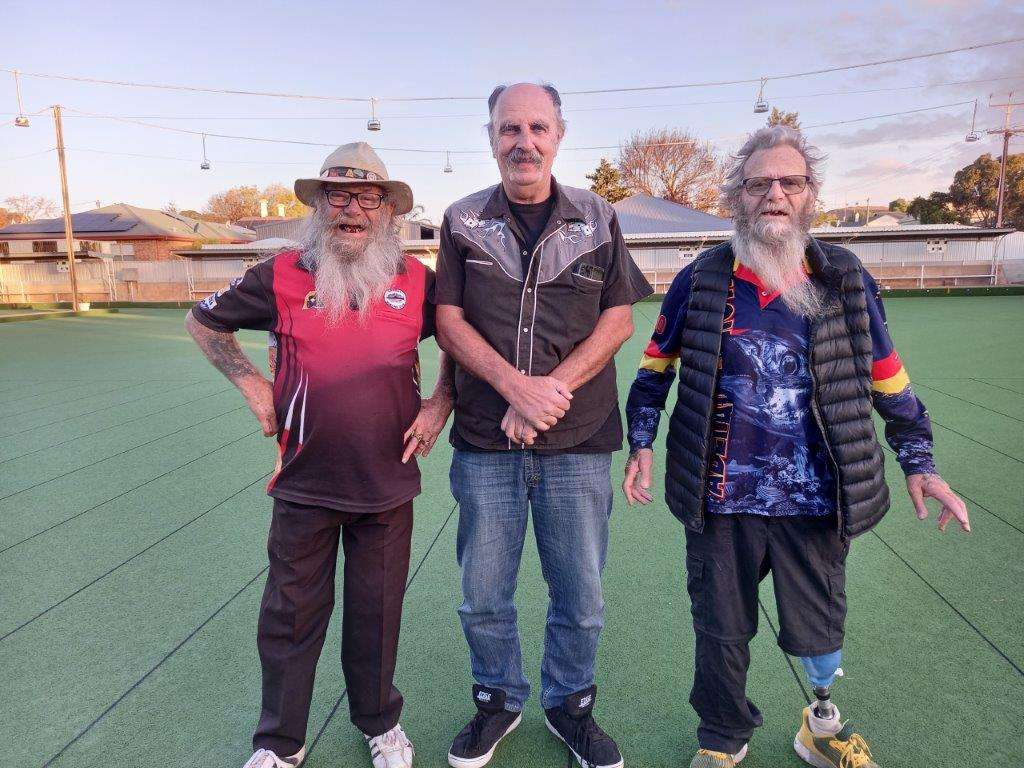 Winners John Greenwood, Hermann Kloss and Peter Dickenson