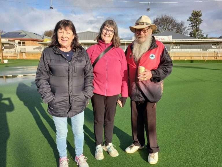 Winners on the day -Marlene Holliday, Kate Jenkins and John Greenwood