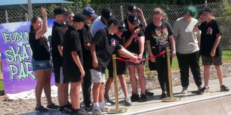 YAC Cut the Ribbon to Officially Open The Eudunda Skate Park