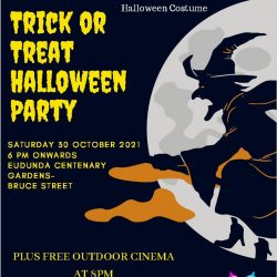 You Are Invited to the YAC Halloween Party – Trick or Treat – Eudunda Gardens – Sat 30th Oct 2021